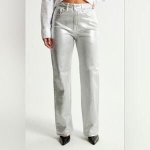 87. NWT - Zara Silver Jeans